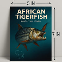 African Tigerfish Hydrocynus vittatus Poster PosterGoat