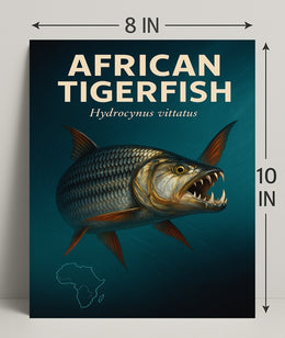 African Tigerfish Hydrocynus vittatus Poster PosterGoat