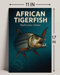 African Tigerfish Hydrocynus vittatus Poster PosterGoat