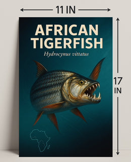 African Tigerfish Hydrocynus vittatus Poster PosterGoat
