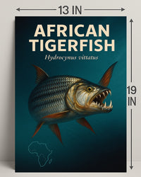 African Tigerfish Hydrocynus vittatus Poster PosterGoat