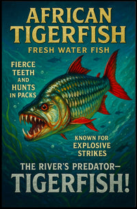 African Tigerfish The Rivers Predator Poster PosterGoat