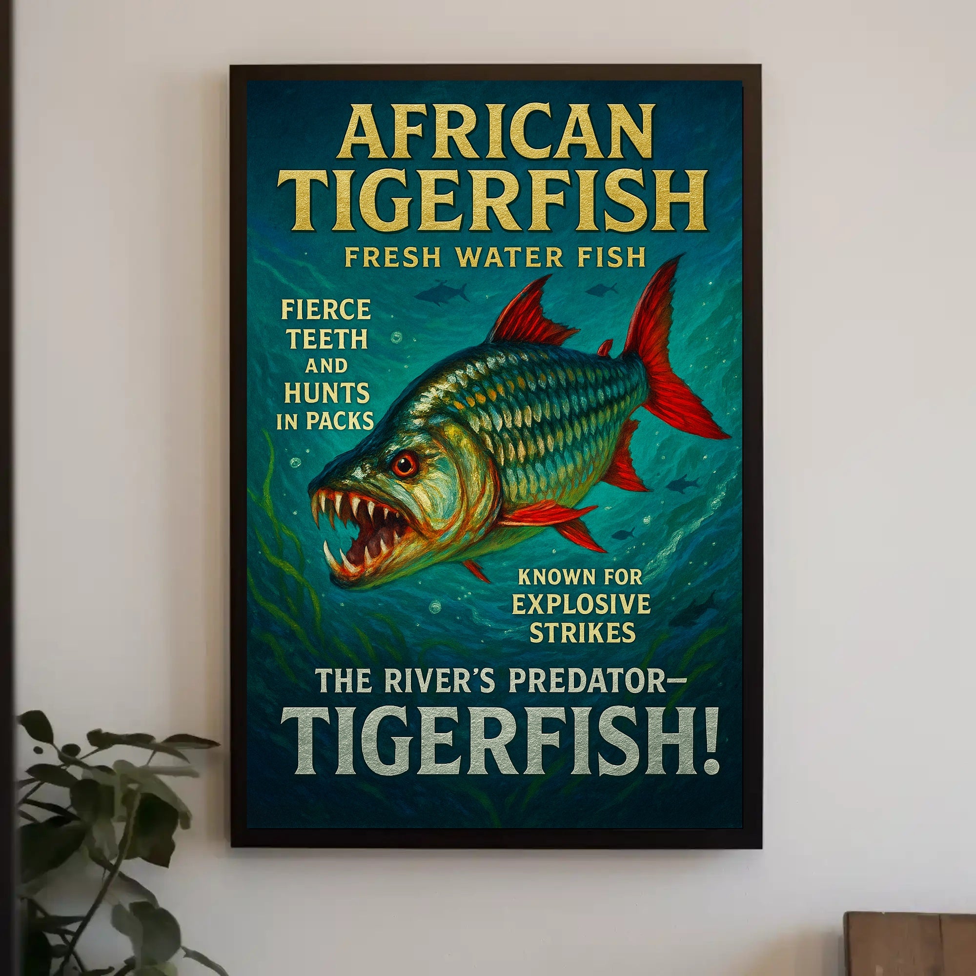 African Tigerfish The Rivers Predator Poster PosterGoat