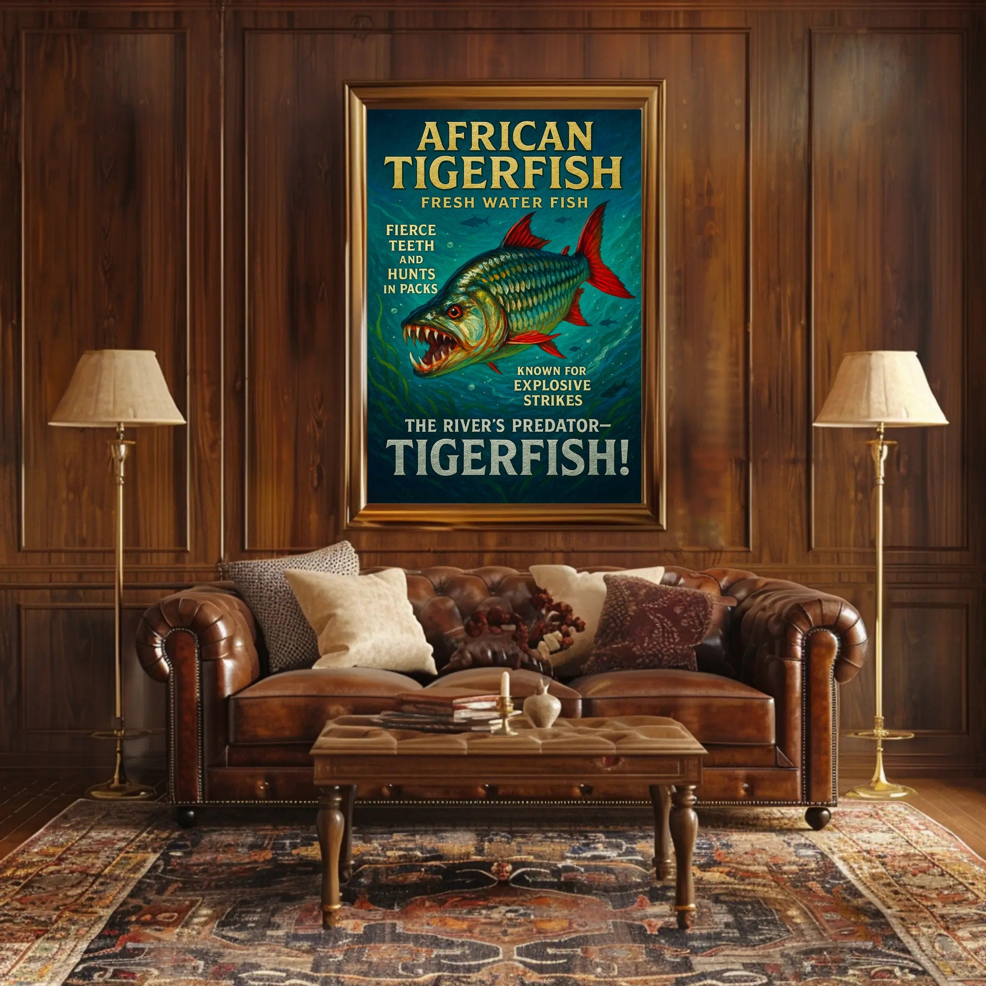 African Tigerfish The Rivers Predator Poster PosterGoat