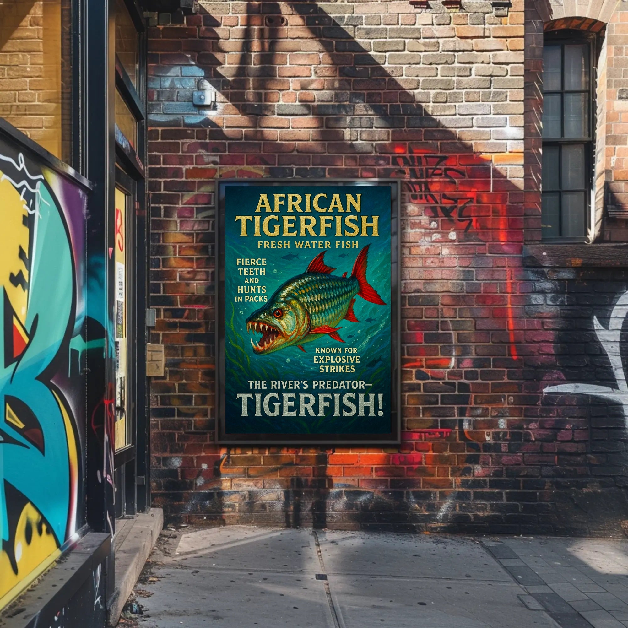 African Tigerfish The Rivers Predator Poster PosterGoat