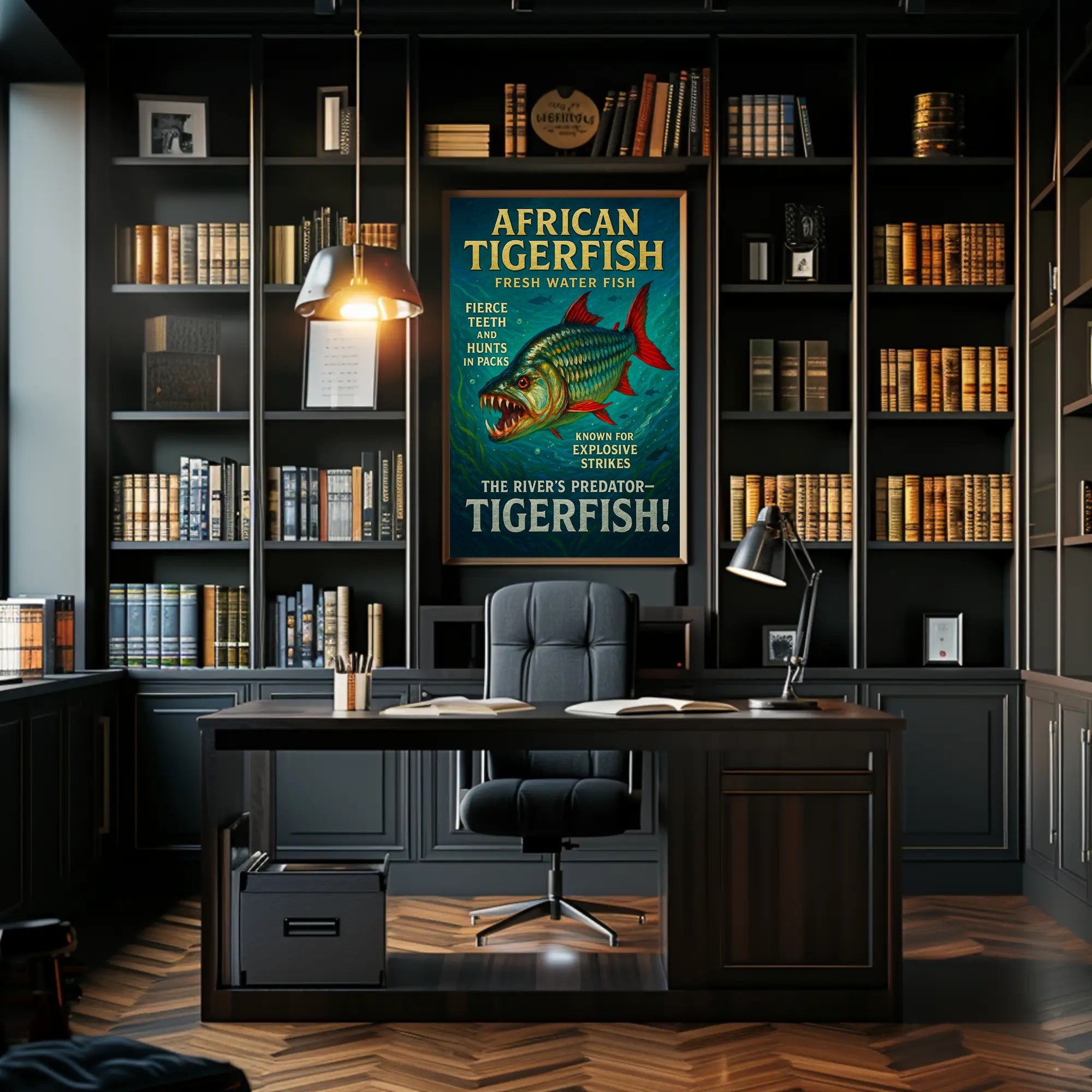African Tigerfish The Rivers Predator Poster PosterGoat