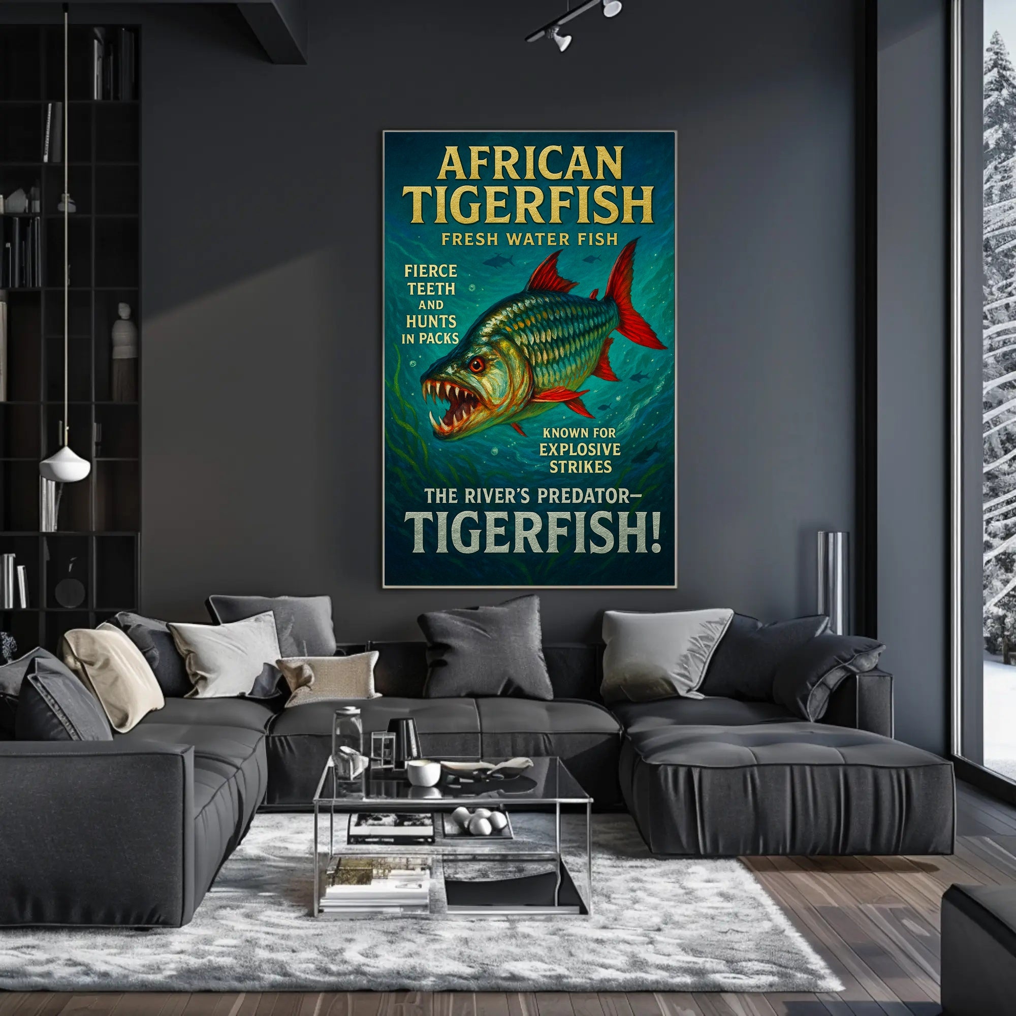 African Tigerfish The Rivers Predator Poster PosterGoat
