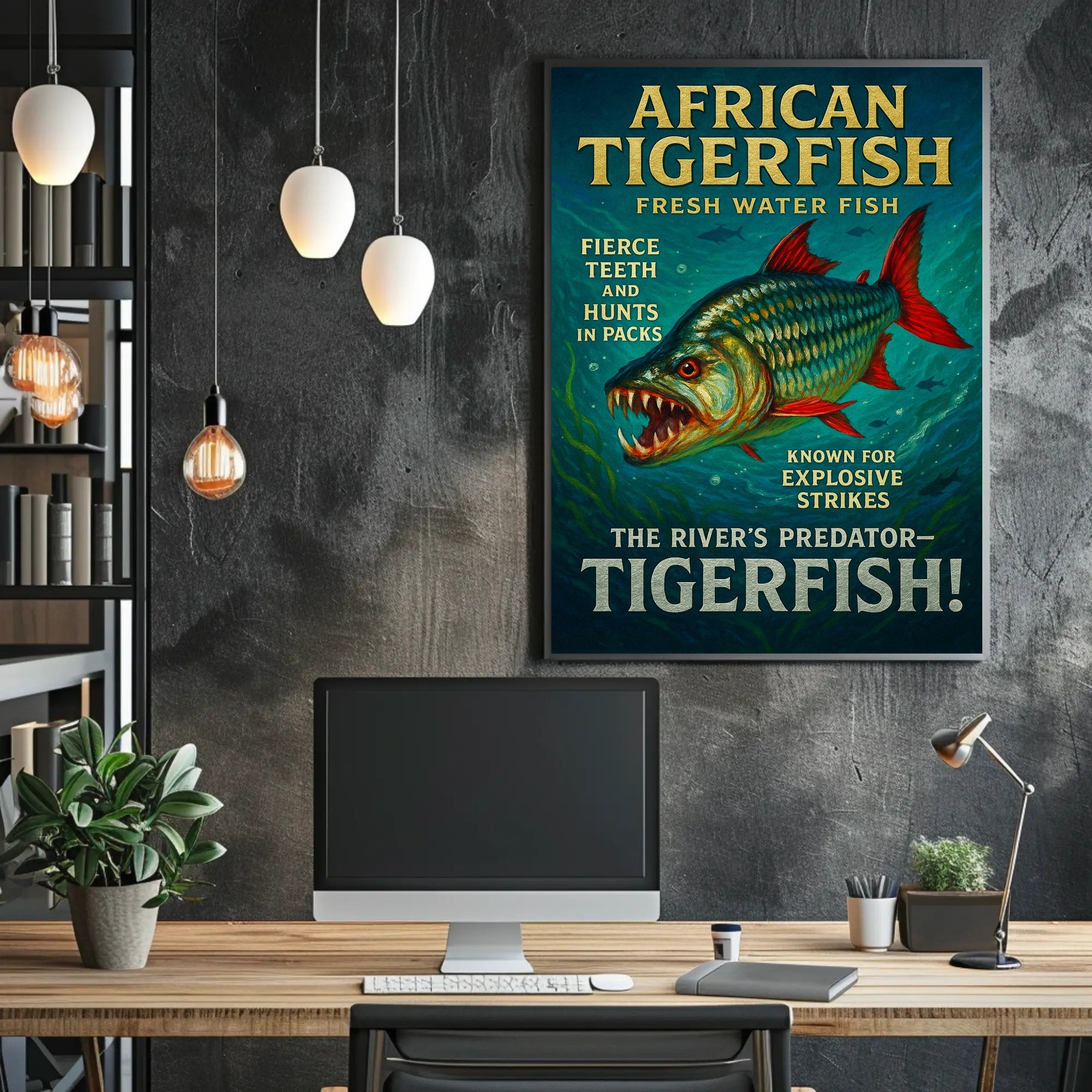 African Tigerfish The Rivers Predator Poster PosterGoat