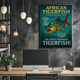 African Tigerfish The Rivers Predator Poster PosterGoat