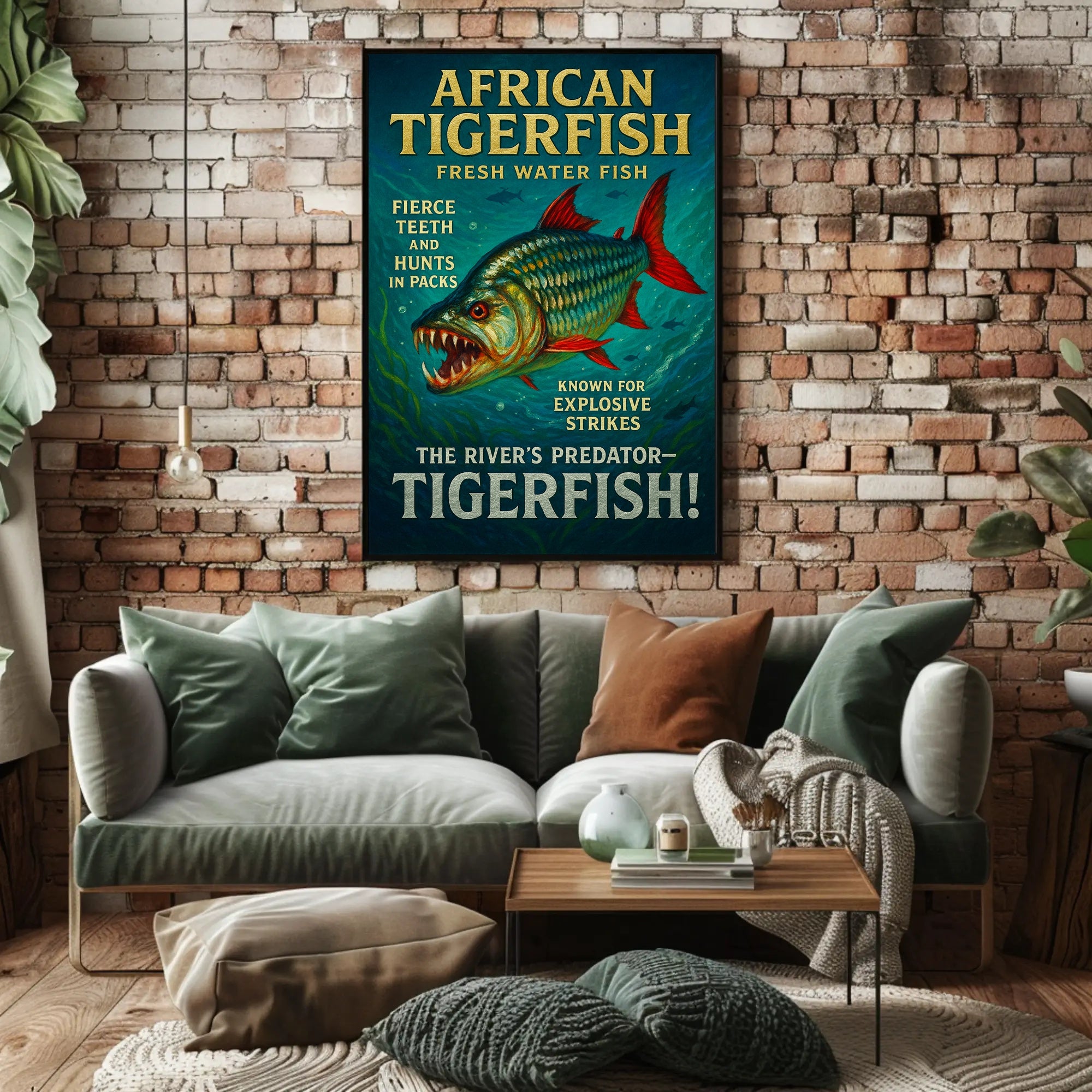 African Tigerfish The Rivers Predator Poster PosterGoat