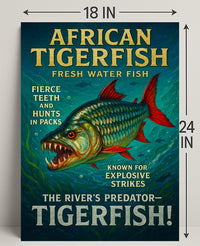 African Tigerfish The Rivers Predator Poster PosterGoat