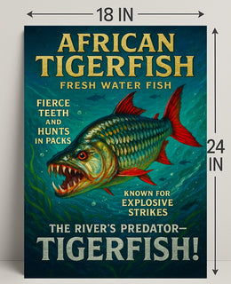 African Tigerfish The Rivers Predator Poster PosterGoat