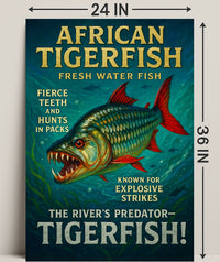 African Tigerfish The Rivers Predator Poster PosterGoat