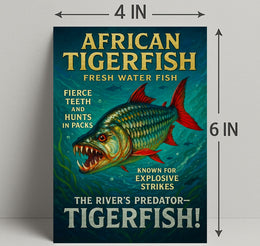 African Tigerfish The Rivers Predator Poster PosterGoat