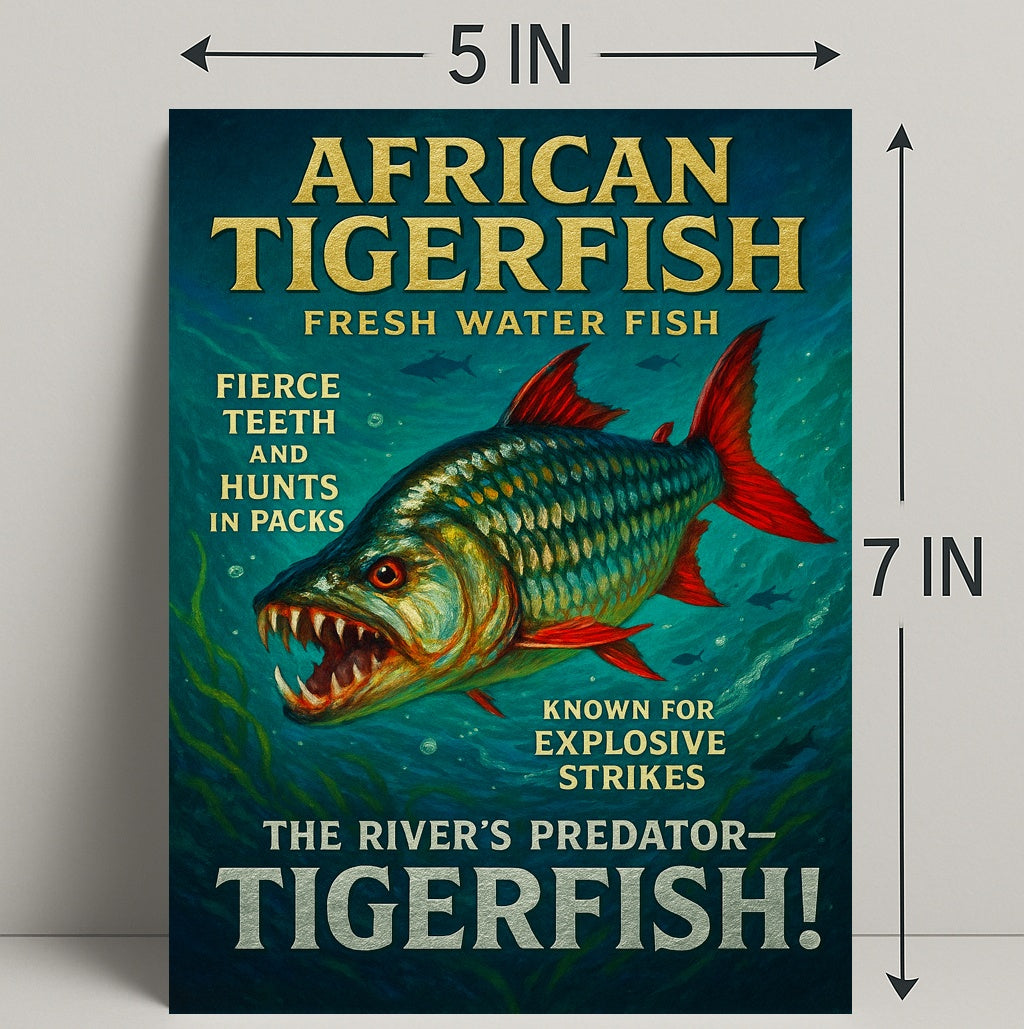 African Tigerfish The Rivers Predator Poster PosterGoat