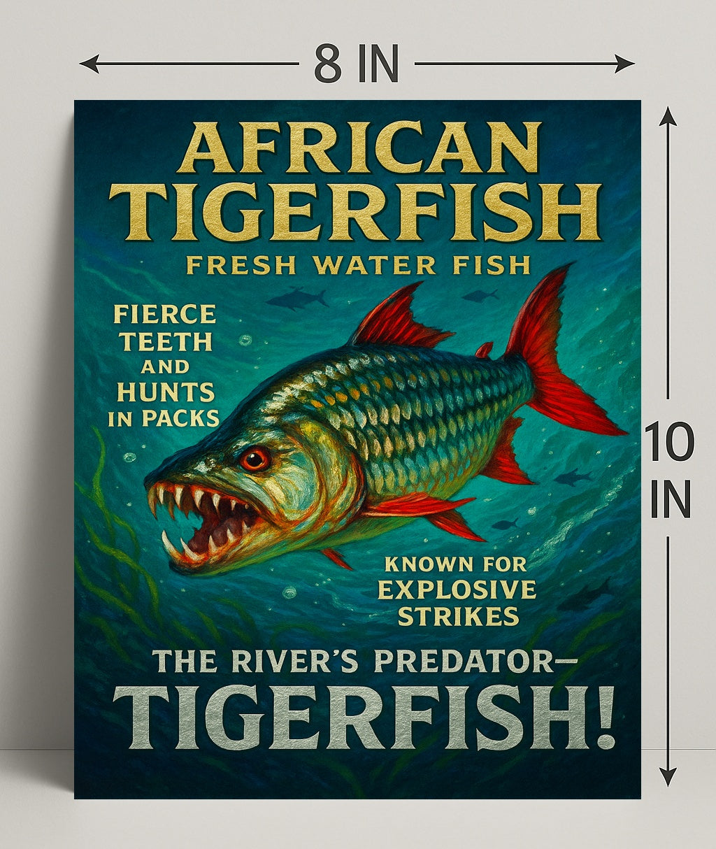 African Tigerfish The Rivers Predator Poster PosterGoat