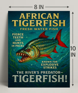 African Tigerfish The Rivers Predator Poster PosterGoat