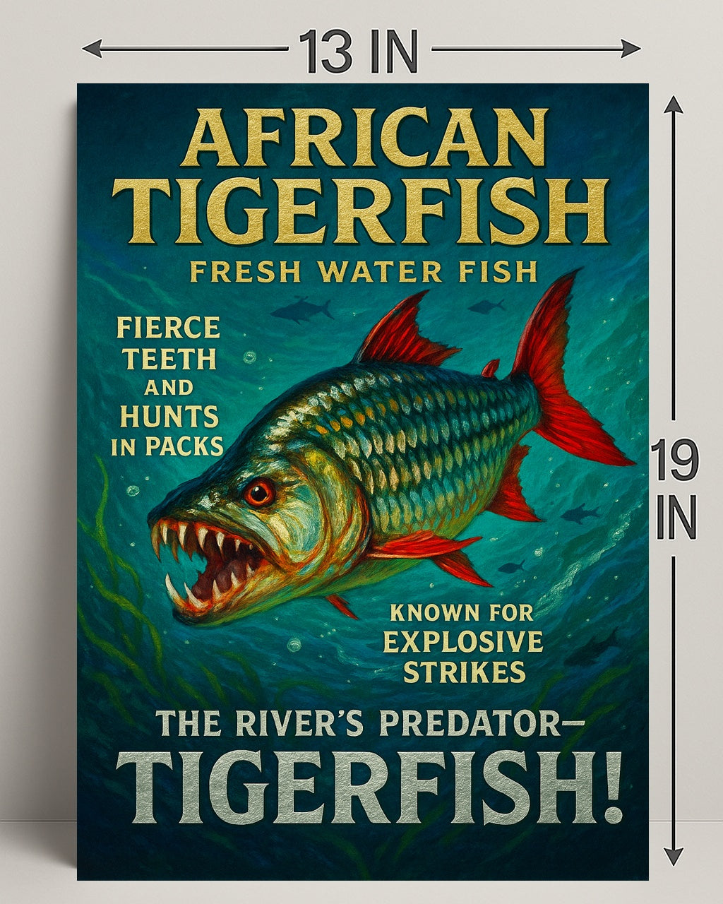 African Tigerfish The Rivers Predator Poster PosterGoat