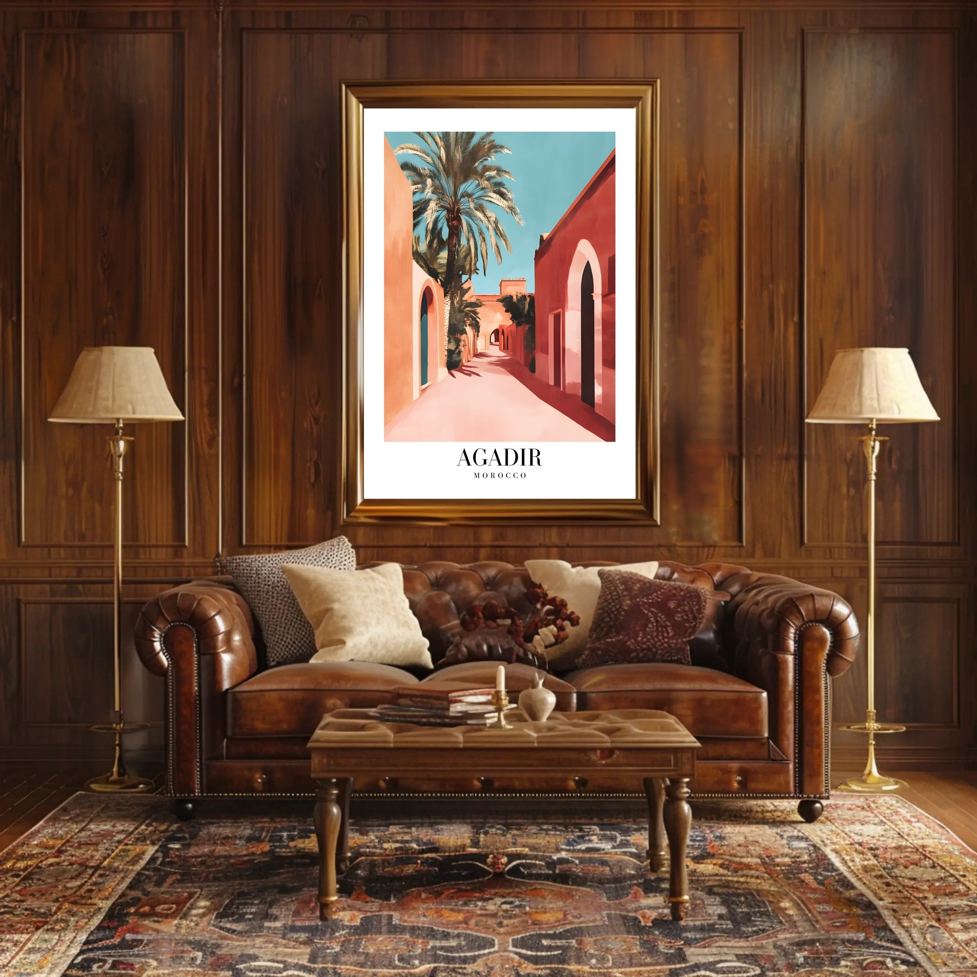 Agadir Moroccan Architecture Travel Poster PosterGoat