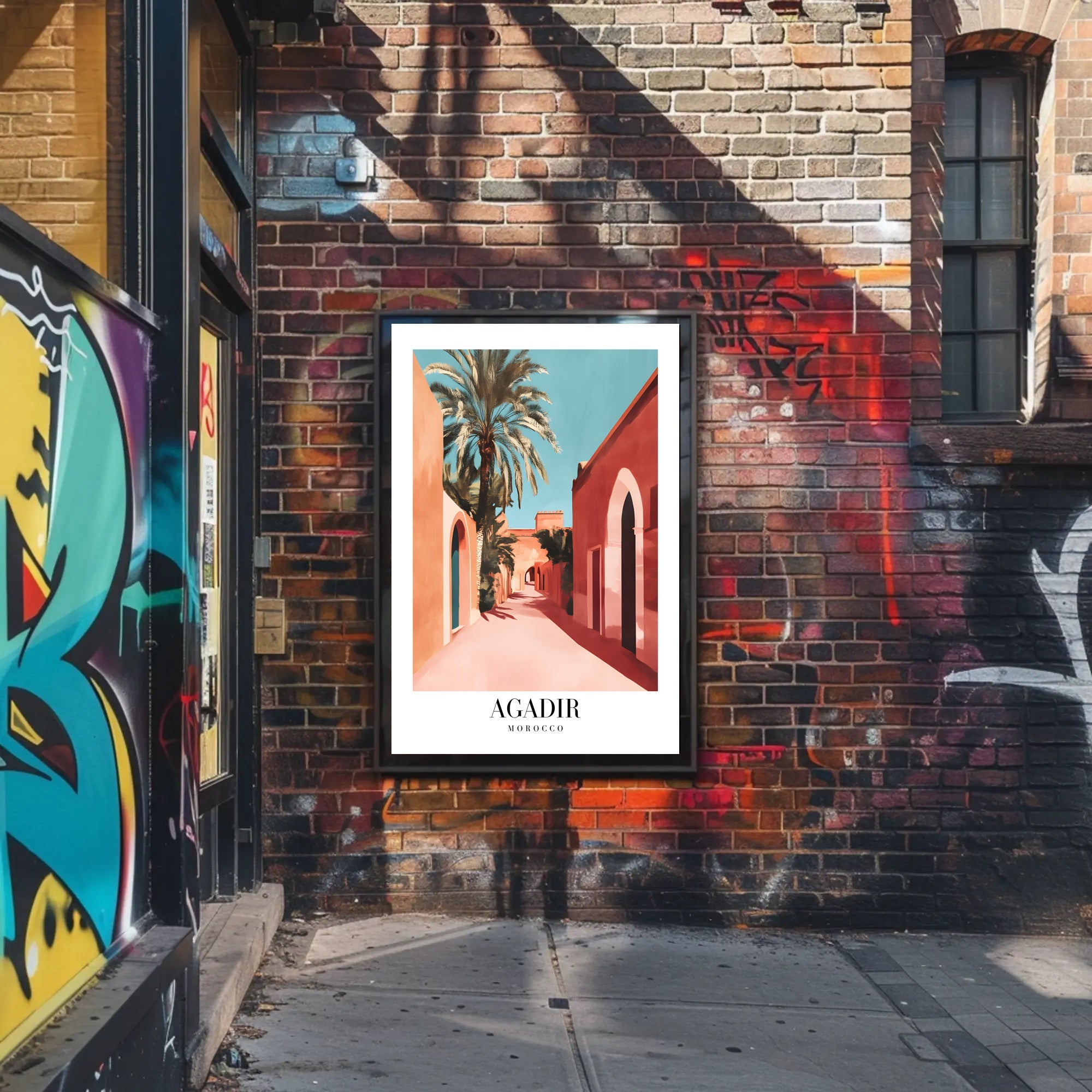 Agadir Moroccan Architecture Travel Poster PosterGoat