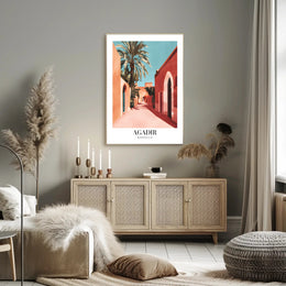Agadir Moroccan Architecture Travel Poster PosterGoat