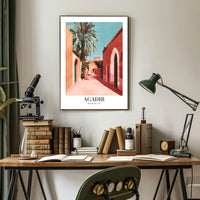 Agadir Moroccan Architecture Travel Poster PosterGoat