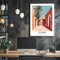 Agadir Moroccan Architecture Travel Poster PosterGoat