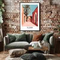 Agadir Moroccan Architecture Travel Poster PosterGoat