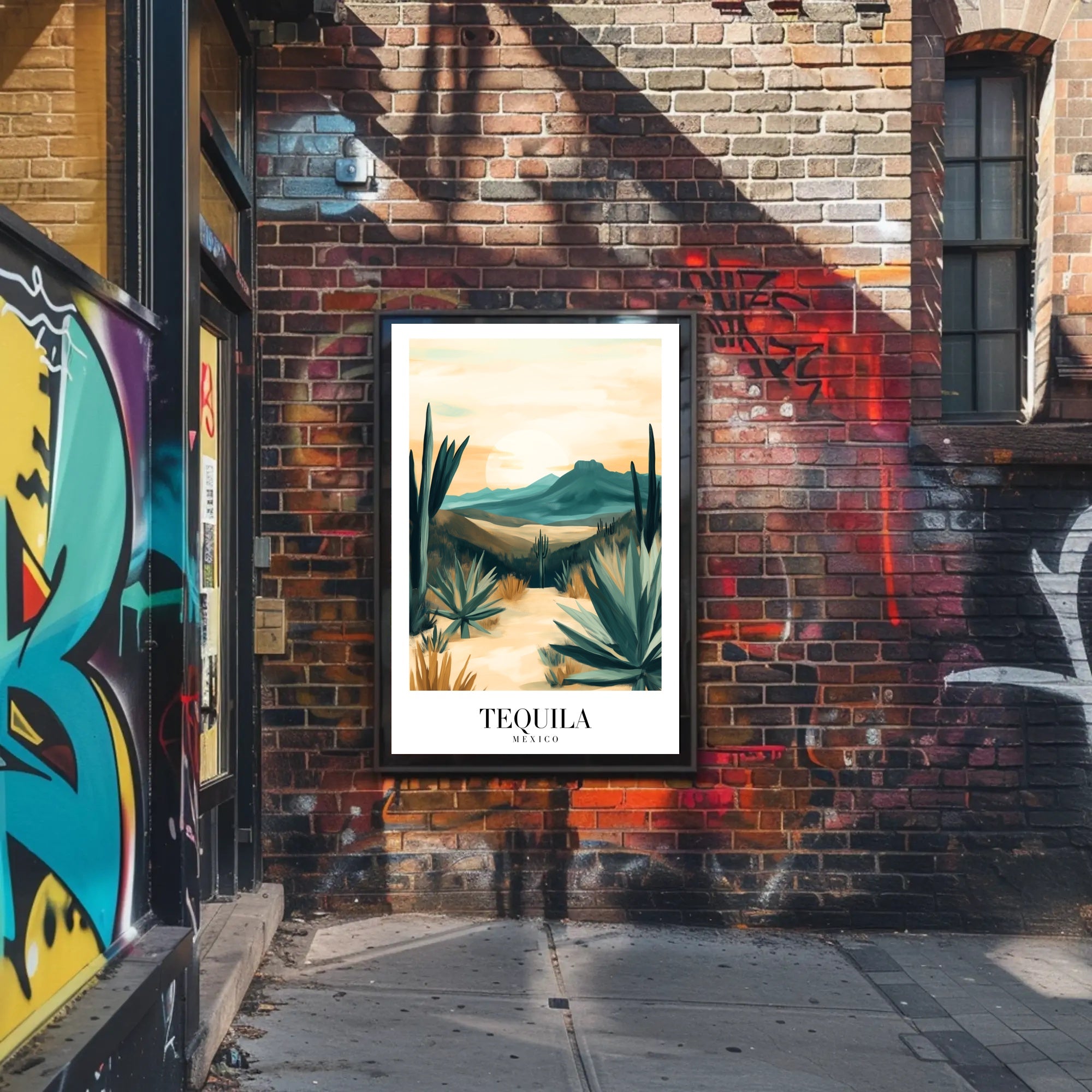 Agave Desertscape: Mexican Heritage in Cultural or Heritage Poster PosterGoat