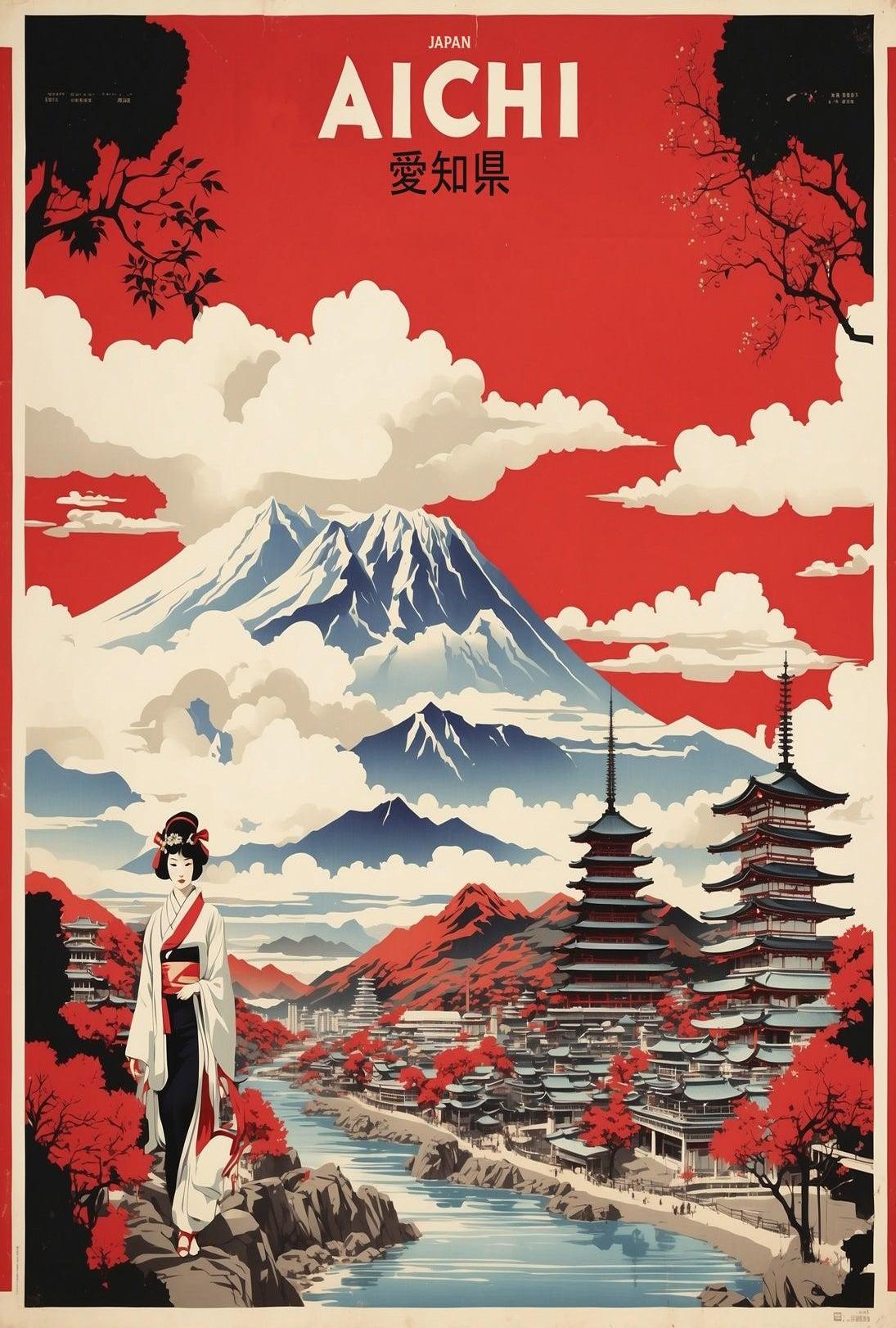 Aichi Japan Heritage Travel Poster PosterGoat