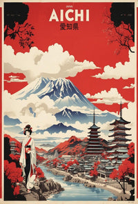 Aichi Japan Heritage Travel Poster PosterGoat