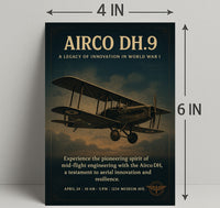 Airco DH.9 A Legacy of Innovation Poster PosterGoat