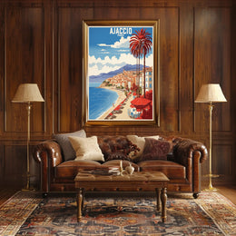 Ajaccio Coastal Charm Travel Poster PosterGoat