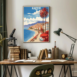 Ajaccio Coastal Charm Travel Poster PosterGoat