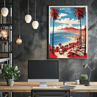 Ajaccio Coastal Getaway Travel Poster PosterGoat