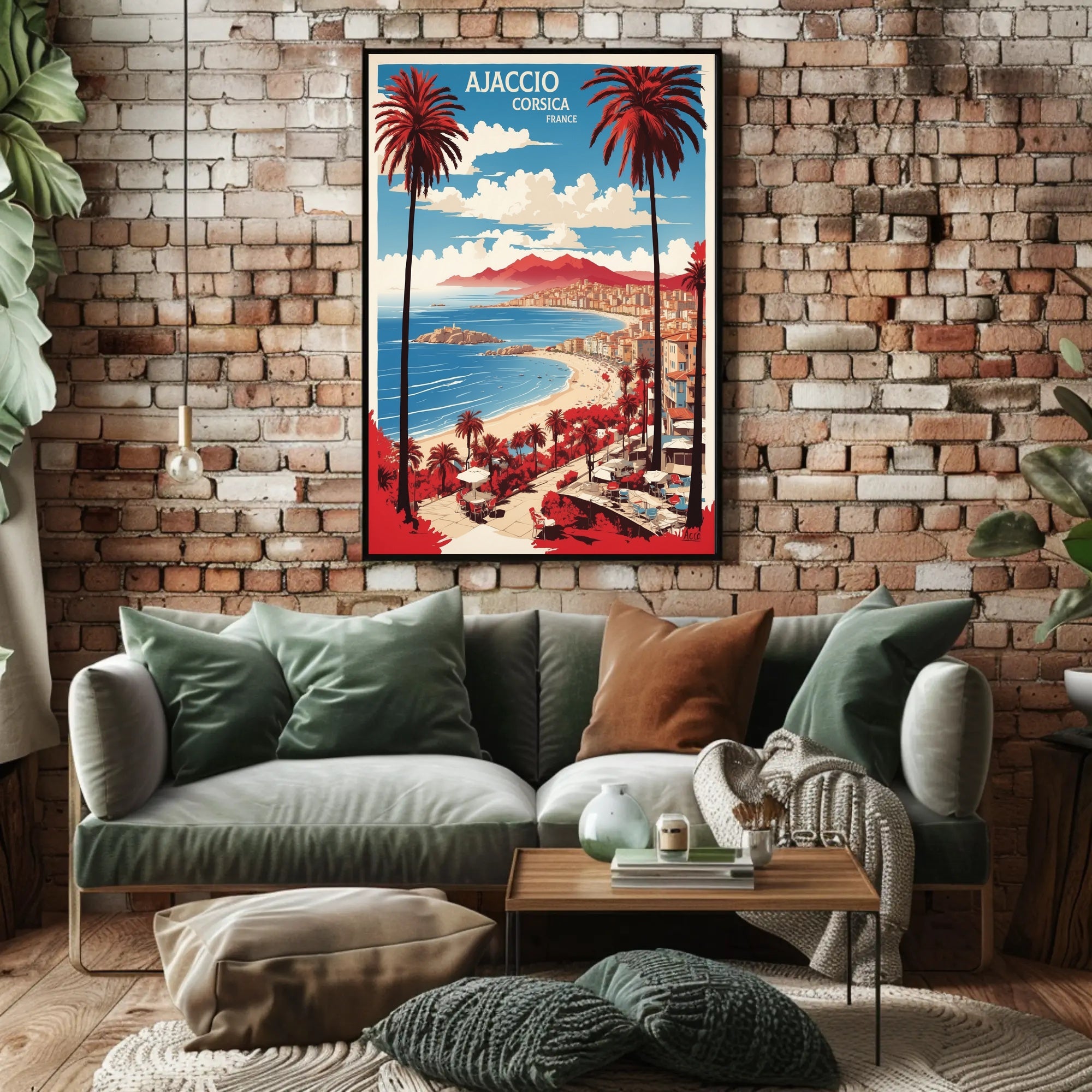 Ajaccio Coastal Getaway Travel Poster PosterGoat