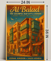 Al Balad Colorful Old City of Jeddah Poster PosterGoat