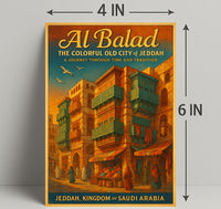 Al Balad Colorful Old City of Jeddah Poster PosterGoat