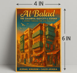Al Balad Colorful Old City of Jeddah Poster PosterGoat