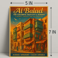 Al Balad Colorful Old City of Jeddah Poster PosterGoat