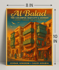 Al Balad Colorful Old City of Jeddah Poster PosterGoat