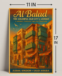 Al Balad Colorful Old City of Jeddah Poster PosterGoat