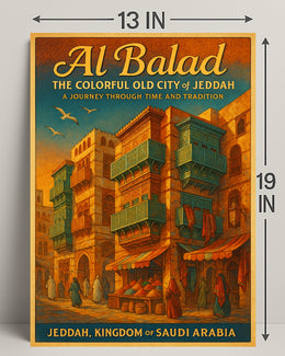 Al Balad Colorful Old City of Jeddah Poster PosterGoat