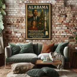 Alabama - A Historical Overview Poster PosterGoat
