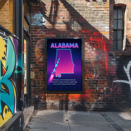 Alabama A Journey Through History and Innovation Poster PosterGoat