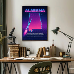 Alabama A Journey Through History and Innovation Poster PosterGoat