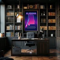 Alabama A Journey Through History and Innovation Poster PosterGoat