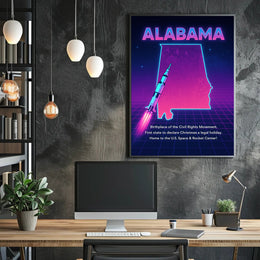 Alabama A Journey Through History and Innovation Poster PosterGoat