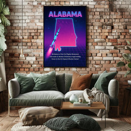 Alabama A Journey Through History and Innovation Poster PosterGoat
