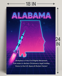 Alabama A Journey Through History and Innovation Poster PosterGoat